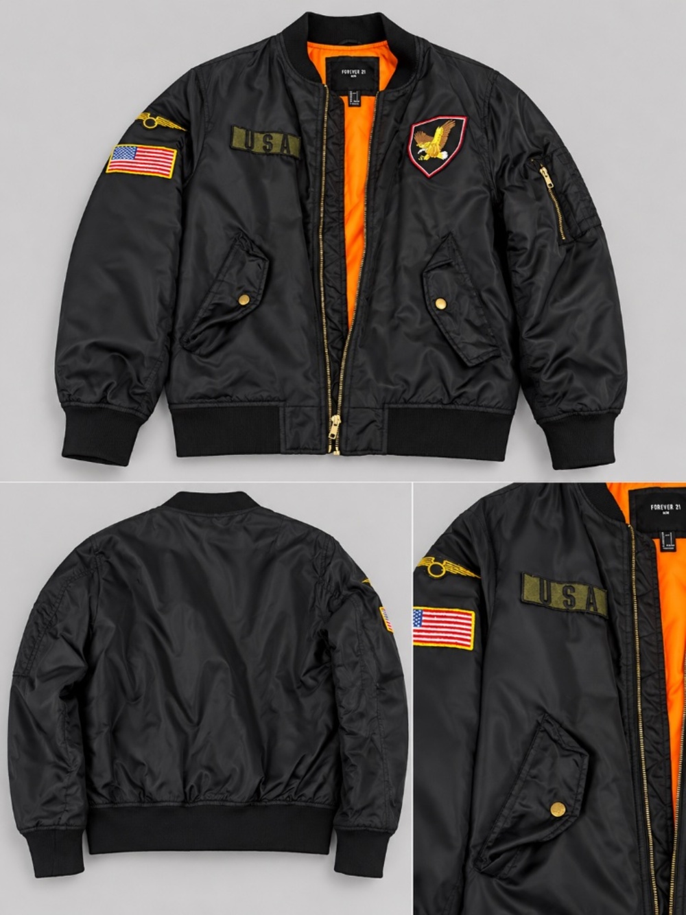Military Inspired Bomber Jacket